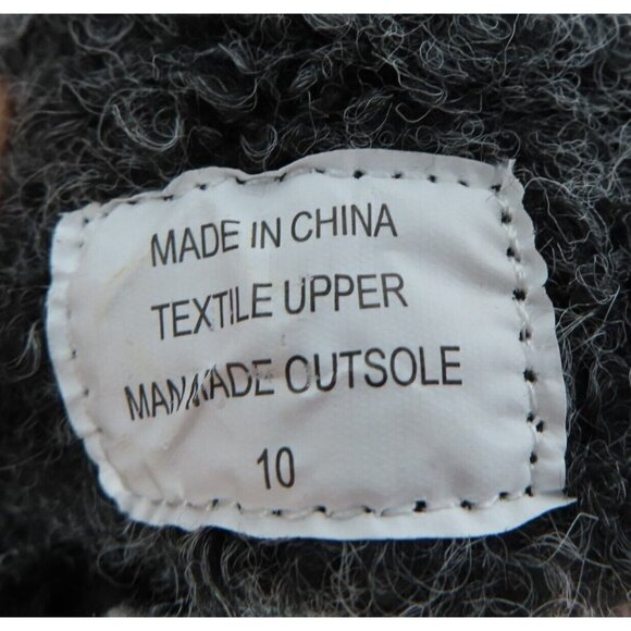 The Sak Sakroots Womens 10 Gray Jayla Boots Lace Up Booties Owl Felt Boucle NEW - Picture 11 of 12